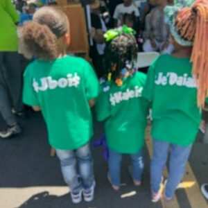 Three kids standing